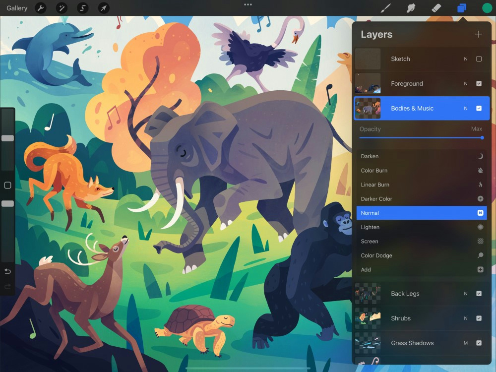 An example of procreate handbook image