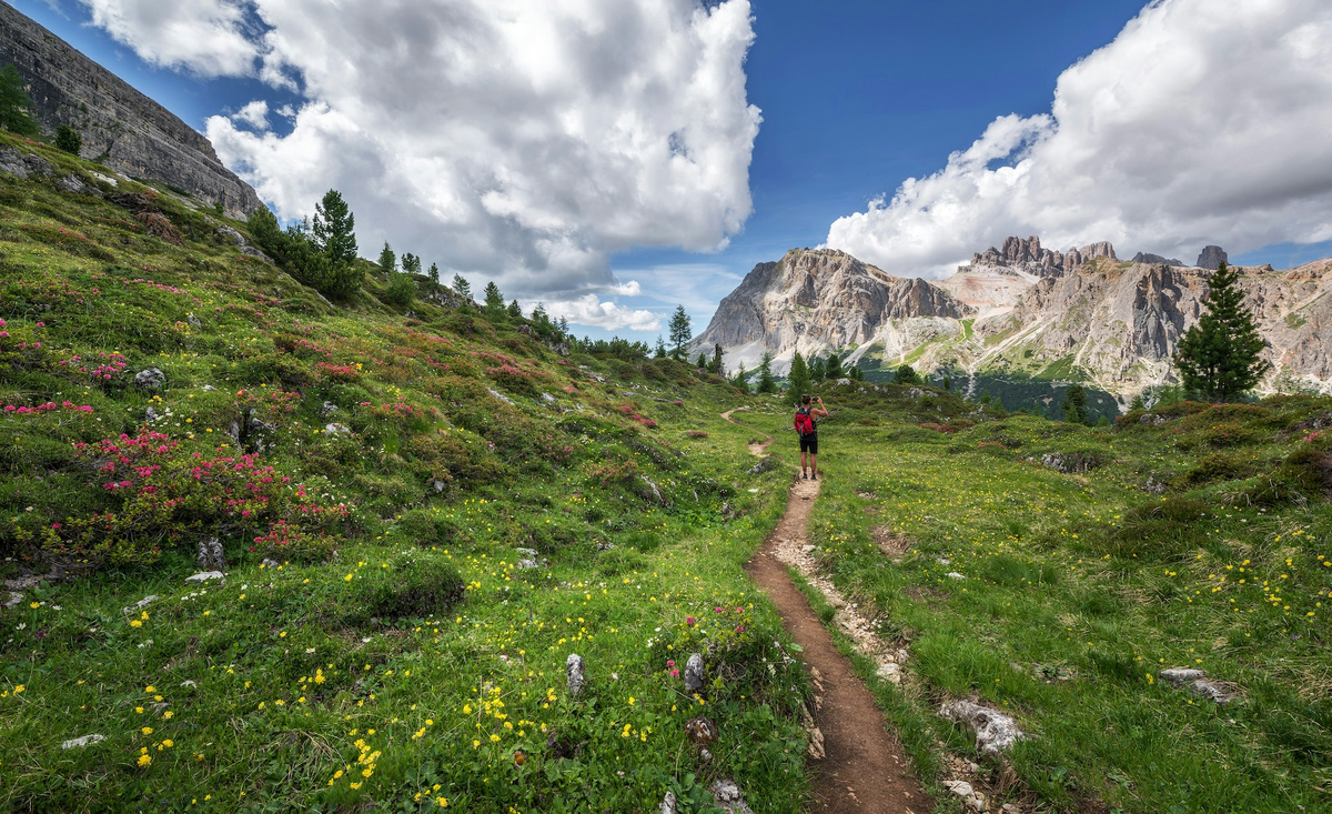 adventure trail over a hill