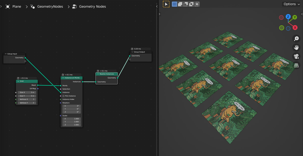 Realize instances node no longer breaks UV